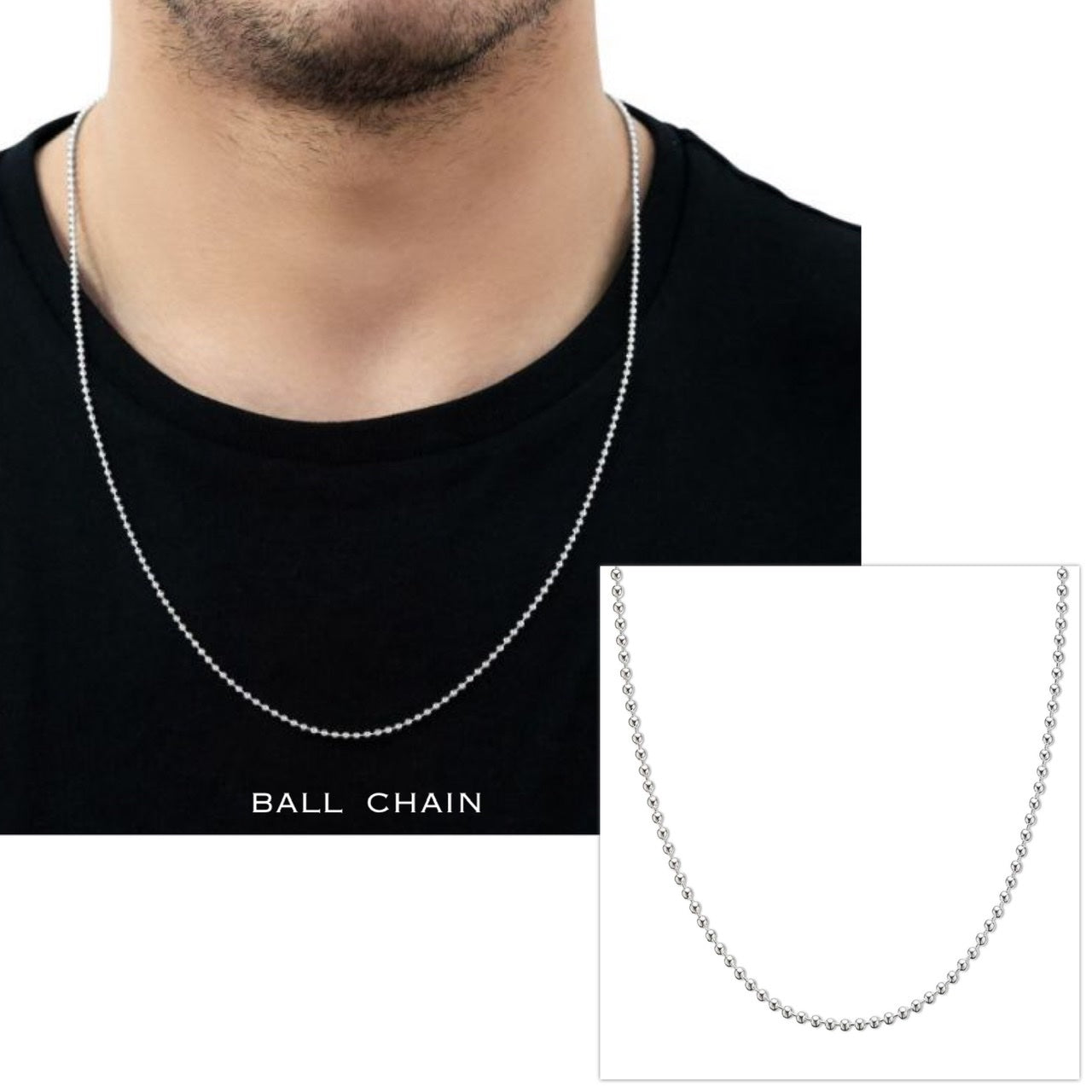 Customized Men's Necklace with Engraved Ring