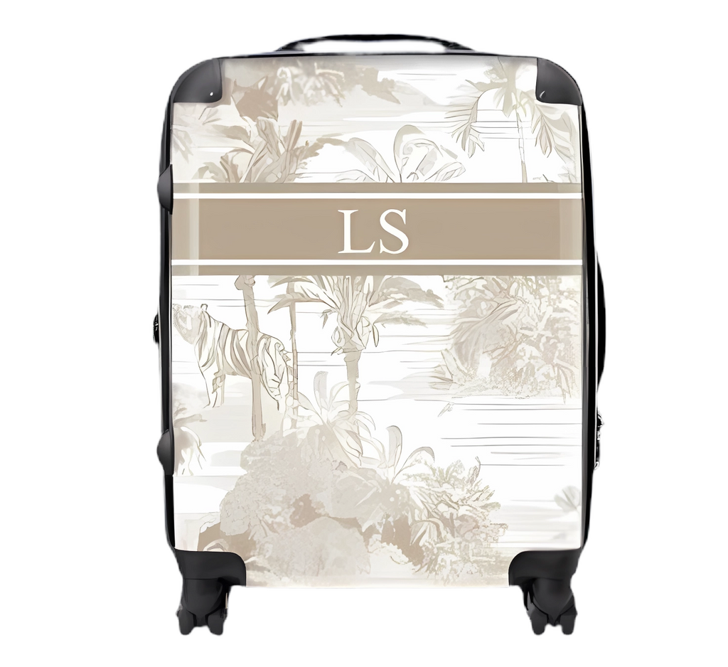 Beige Tropical Luggage