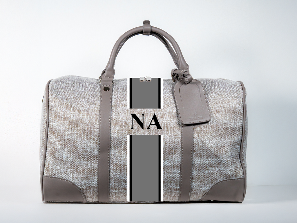 Gray Duffle Bag