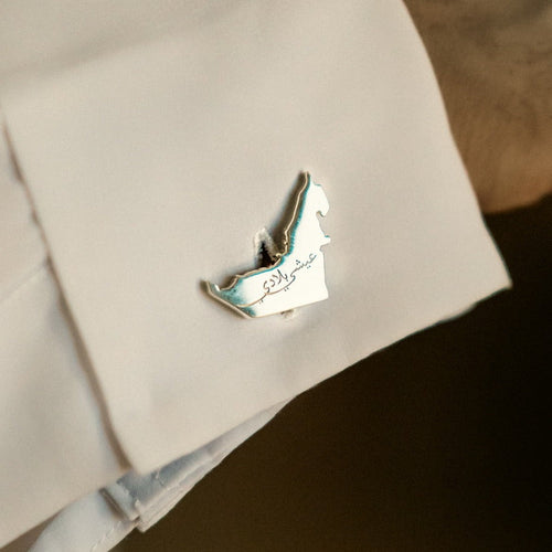 Customised Cufflinks with UAE Map shape