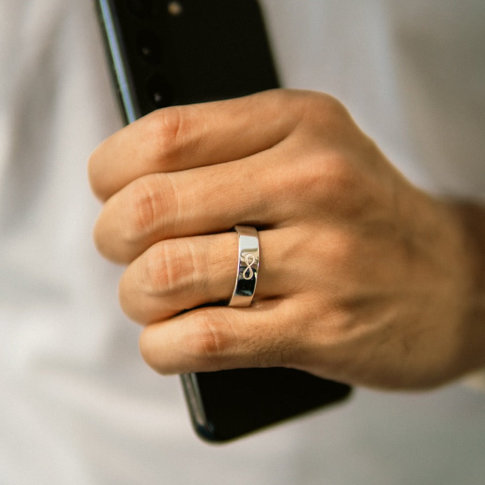 Customised Silver Ring for Men
