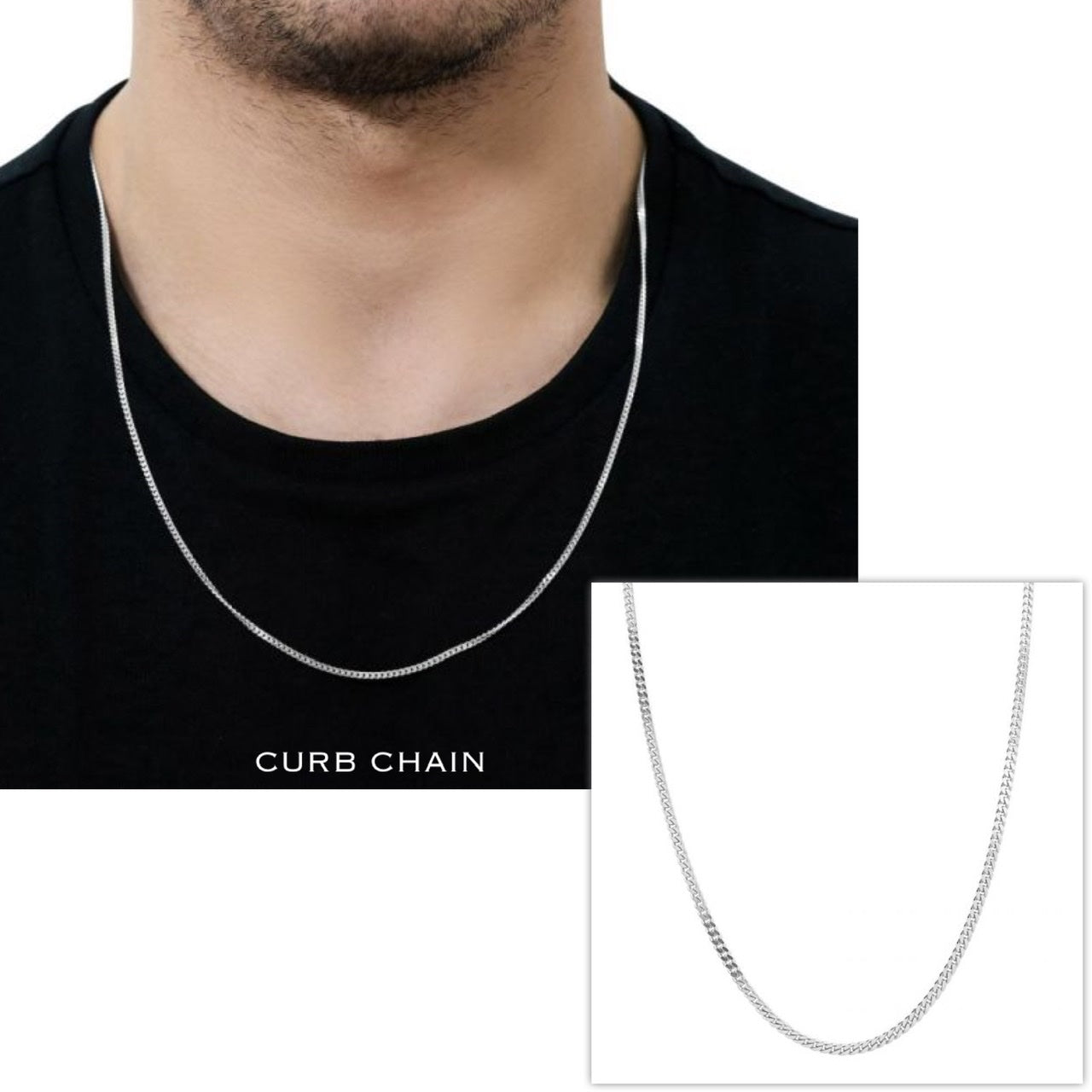 Customized Men's Necklace with Engraved Ring