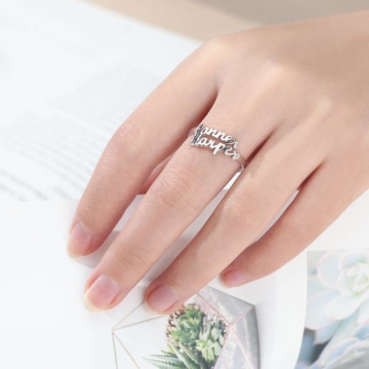 Personalized Name Ring with 2 Names