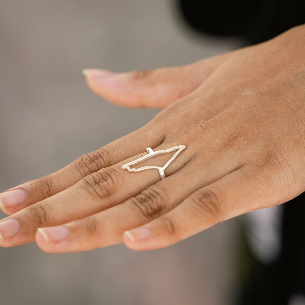 Ring with Palestine Map