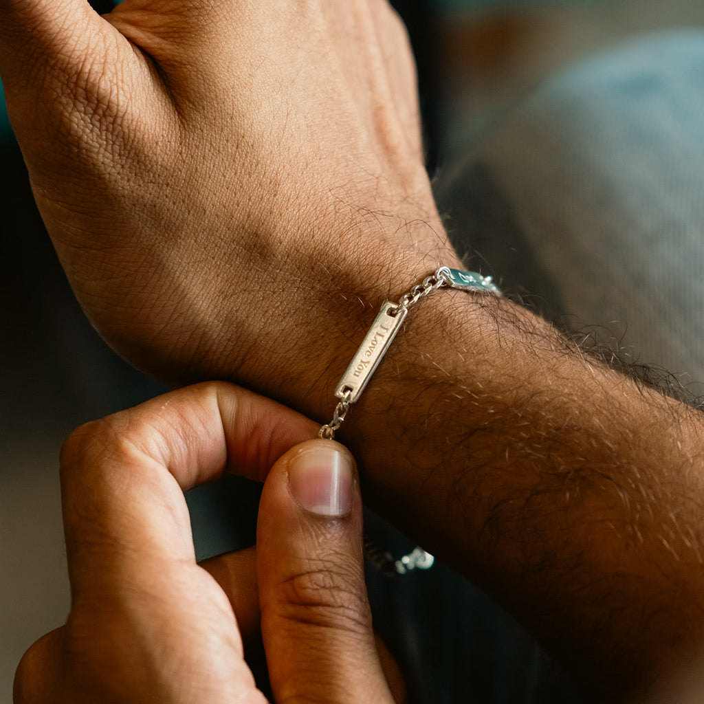 Personalized Men Bracelet with 2 Names