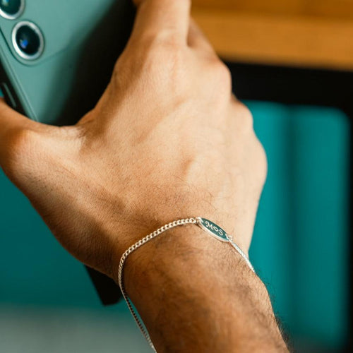 Bracelet for Men with Oval Shape