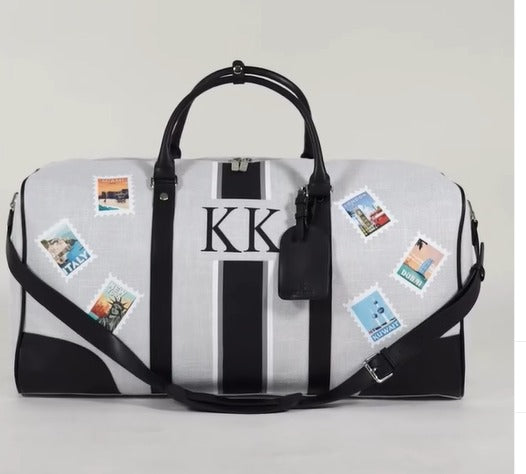 Gray Duffle Bag