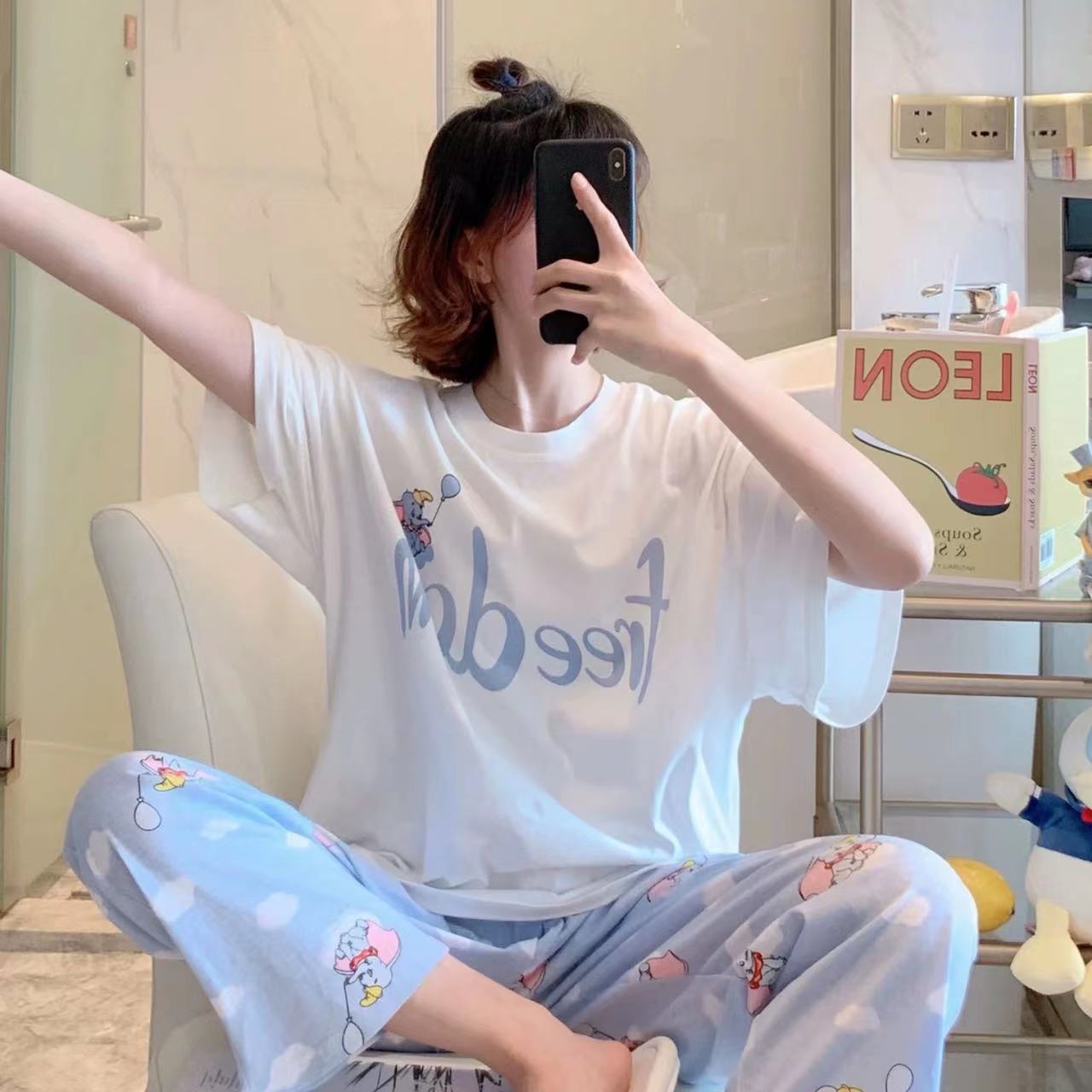 Women's Cartoon Print Pajama